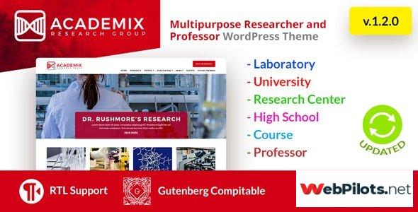 academix v1 2 1 multipurpose education researcher and professor wordpress theme 5f7847d0f1693