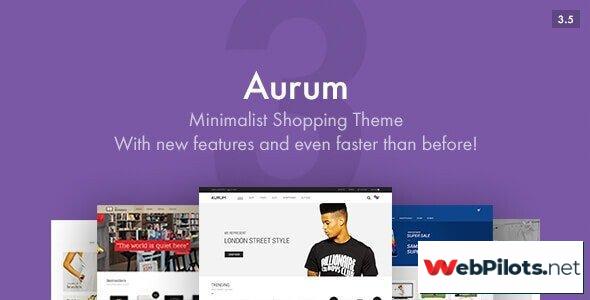 aurum v minimalist shopping theme febbdcfd