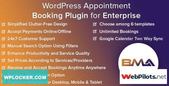 bma v1 2 3 wordpress appointment booking plugin for enterprise nulled 5f78561e52e72