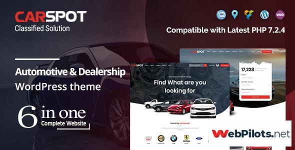 carspot v2 2 5 automotive car dealer wordpress classified theme nulled 5f785acac0954
