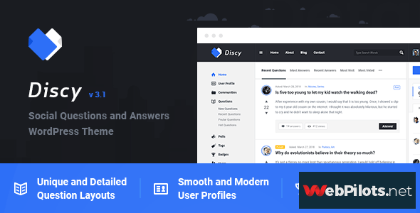discy v3 9 social questions and answers wordpress theme 5f786998a55c8