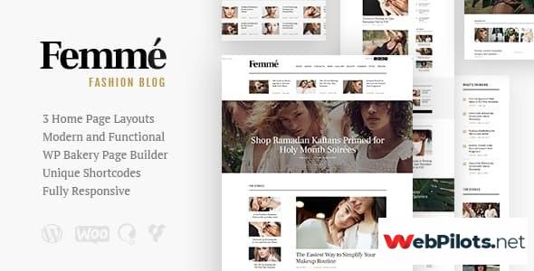 femme v an online magazine fashion blog wordpress theme fdad