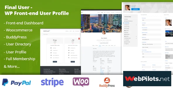 final user v1 1 5 wp front end user profiles 5f787645dc924