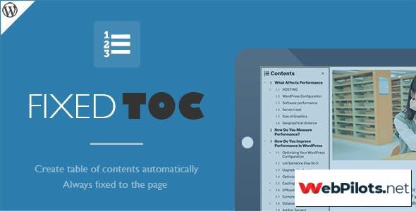 fixed toc v3 1 17 table of contents for wordpress plugin 5f7862db538d2
