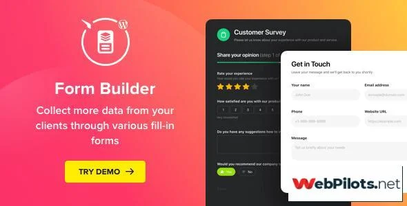 form builder v1 5 0 wordpress form plugin 5f786cd6bdf40