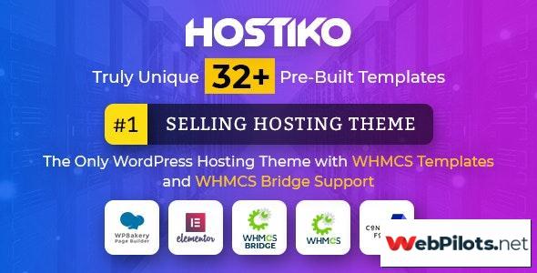 hostiko v37 1 wordpress whmcs hosting theme nulled 5f786cd92edca