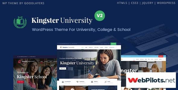 kingster v3 0 3 education wordpress for university college and school 5f7846c84b41d