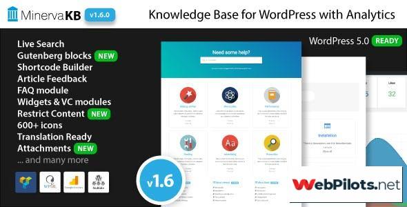 minervakb v1 6 6 knowledge base for wordpress with analytics 5f7869a7b1a3f