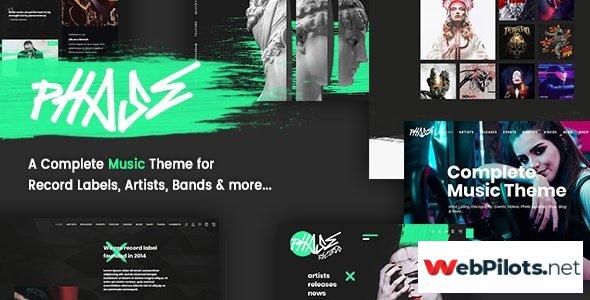 phase v1 4 0 a complete music wordpress theme for record labels and artists 5f7857b3316a9
