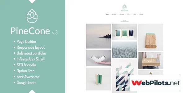 pinecone v4 5 1 creative portfolio and blog for agency 5f78717290411