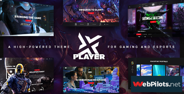 playerx v1 8 a high powered theme for gaming and esports 5f787557ad2cd