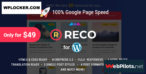 reco v4 1 0 minimal theme for freebies nulled 5f7861987d1ca