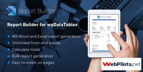report builder add on for wpdatatables v1 1 8 5f78542be16c4