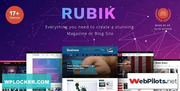 rubik v1 9 a perfect theme for blog magazine website 5f78643c9060e