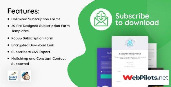 subscribe to download v1 2 0 an advanced subscription plugin for wordpress 5f7847667ff0d