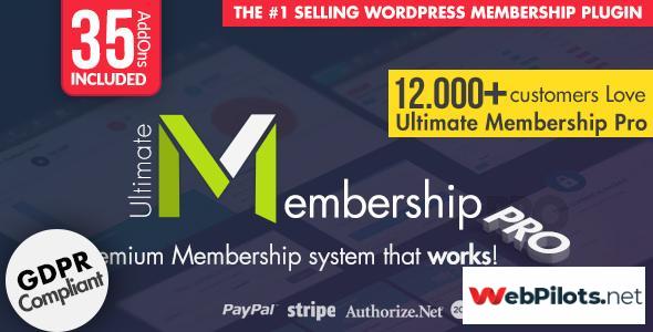 ultimate membership pro wordpress plugin v8 6 1 nulled 5f78727845b1b