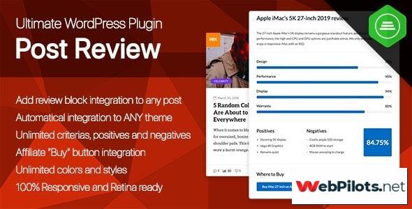 ultimate post review v1 0 responsive wordpress posts reviews and rating plugin 5f786c7f98dfe