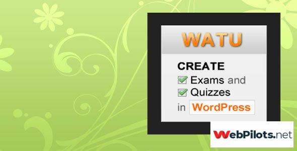 watupro v6 4 2 premium wordpress plugin to create exams tests and quizzes 5f784d1d8c486
