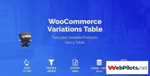 woocommerce variations table v fdabaa