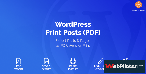 wordpress print posts pages pdf v1 3 0 5f7873093a996