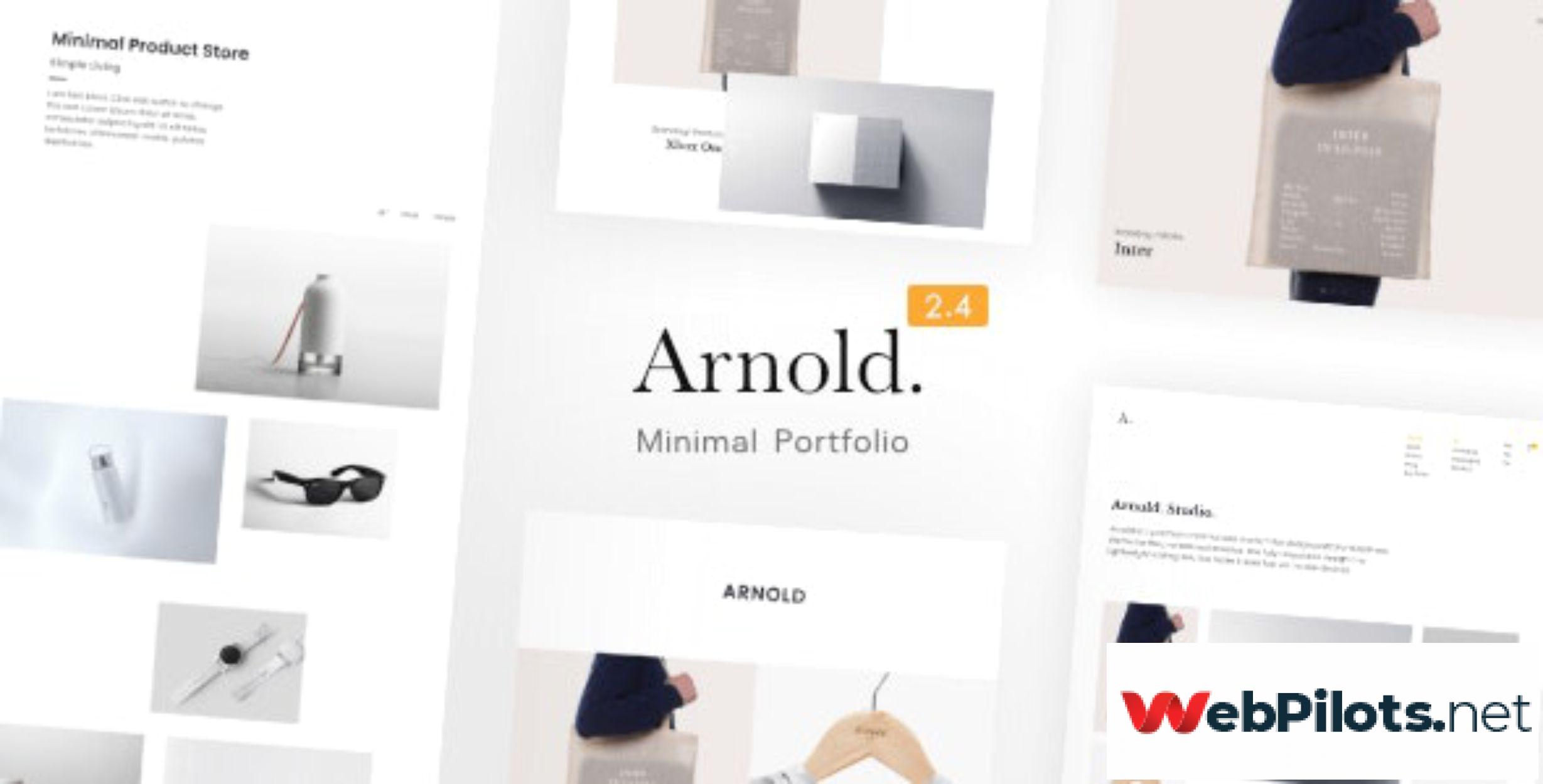 Arnold Minimal Portfolio WordPress Theme
