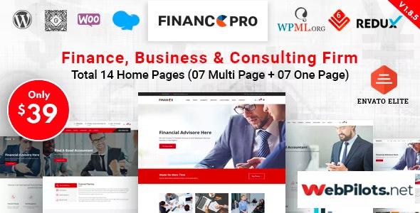 Finance Pro Business Consulting WordPress Theme
