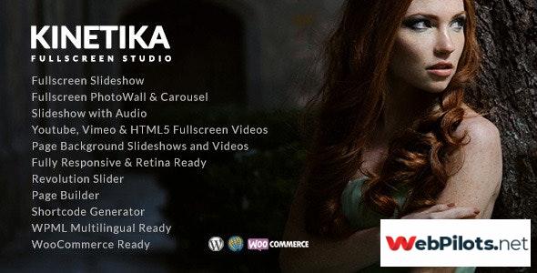 Kinetika Fullscreen Photography Theme