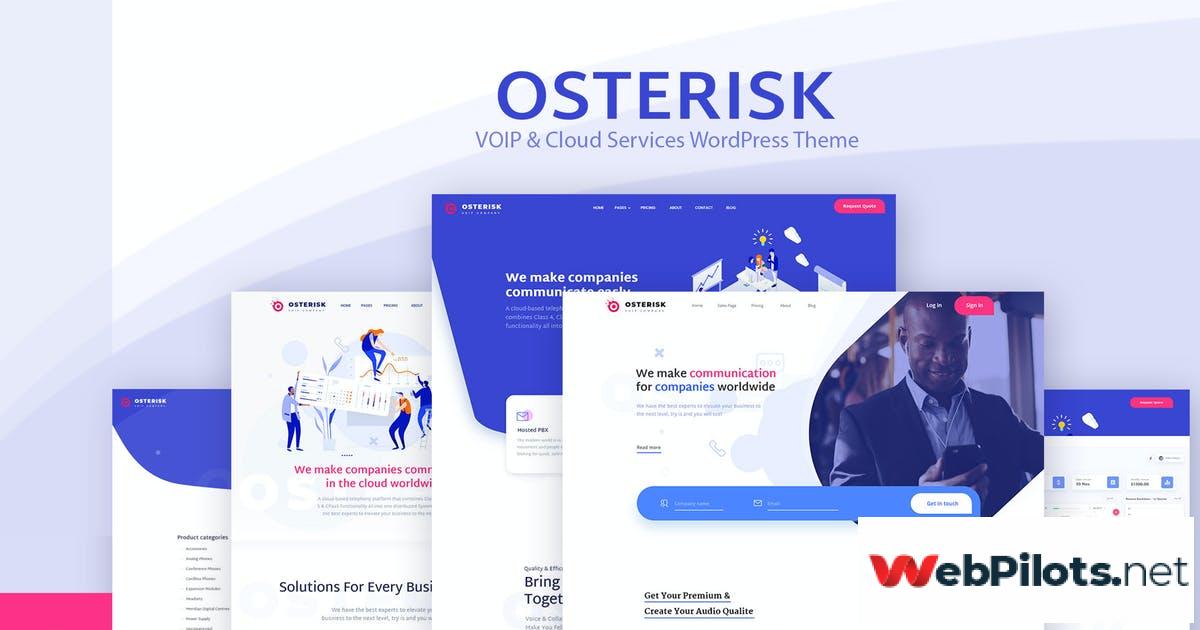 Osterisk VOIP Cloud Services WordPress Theme