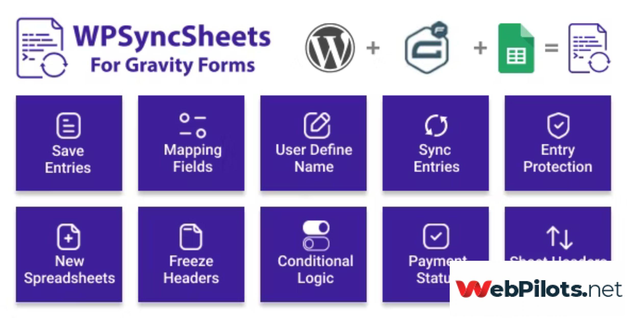 WPSyncSheets For Gravity Forms Gravity Forms Google Spreadsheet Addon