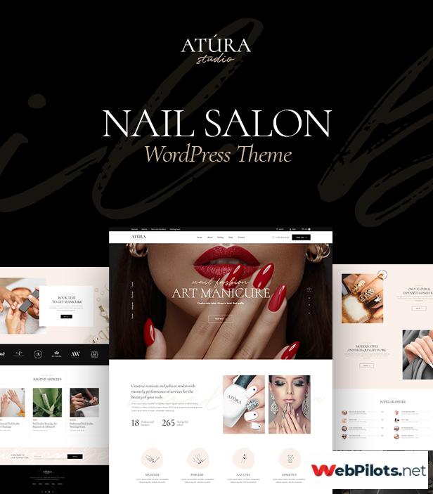 Atura Nail Beauty Salon WordPress Theme