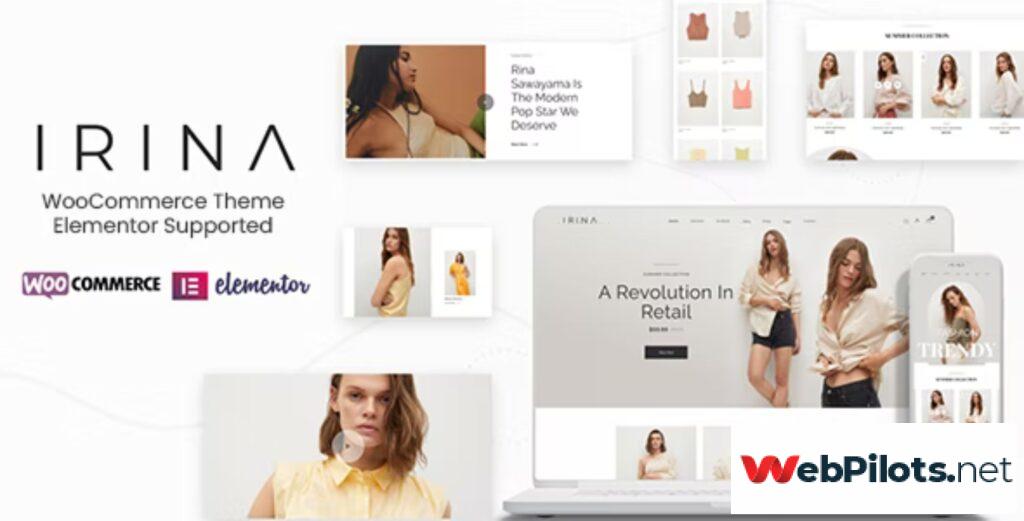 IRINA Elementor WooCommerce Theme