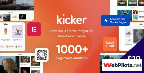 Kicker Multipurpose Blog Magazine WordPress Theme Gutenberg
