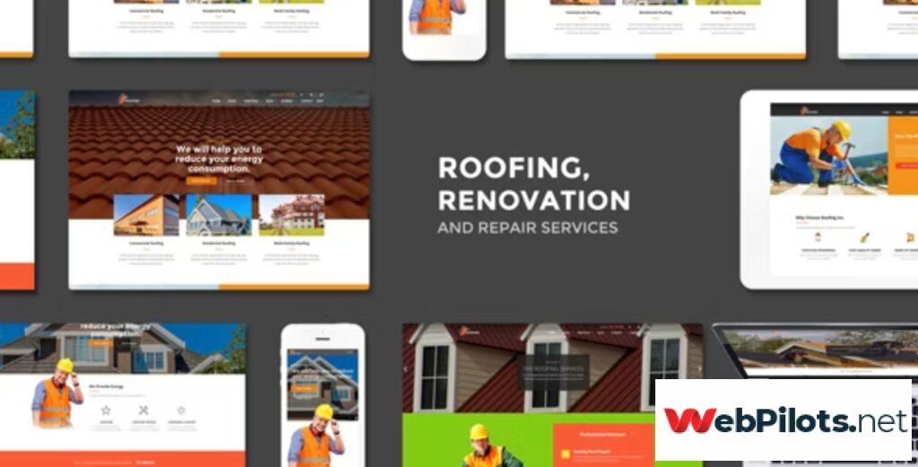 Roofing Renovation Repair Service WordPress Theme