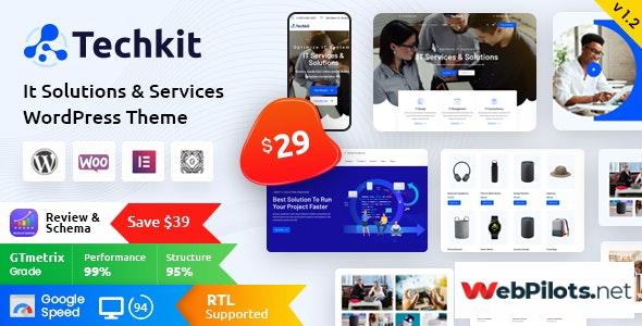Techkit Technology IT Solutions WordPress Theme