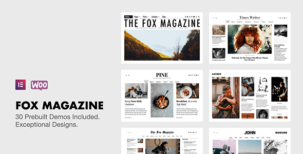 The Fox Minimal WordPress Blog Magazine Theme